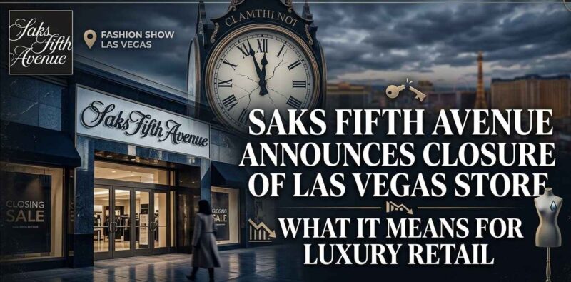 Saks Fifth Avenue Announces Closure of Las Vegas Store