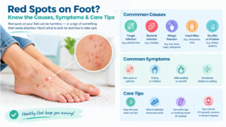 red spots on foot