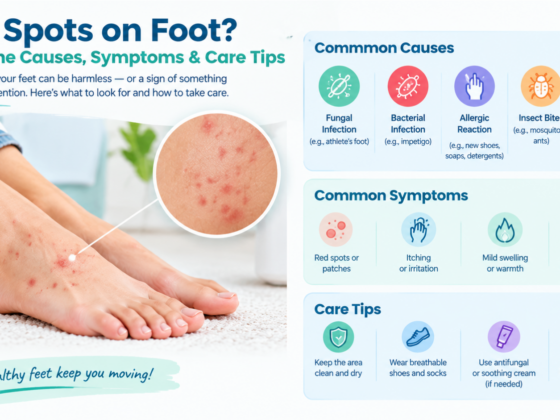 red spots on foot
